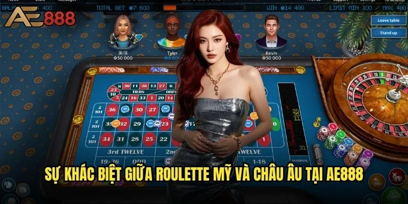 Roulette Mỹ hay Châu Âu phù hợp hơn cho người chơi ae888? 1 Sự khác biệt giữa Roulette Mỹ và Châu Âu tại ae888